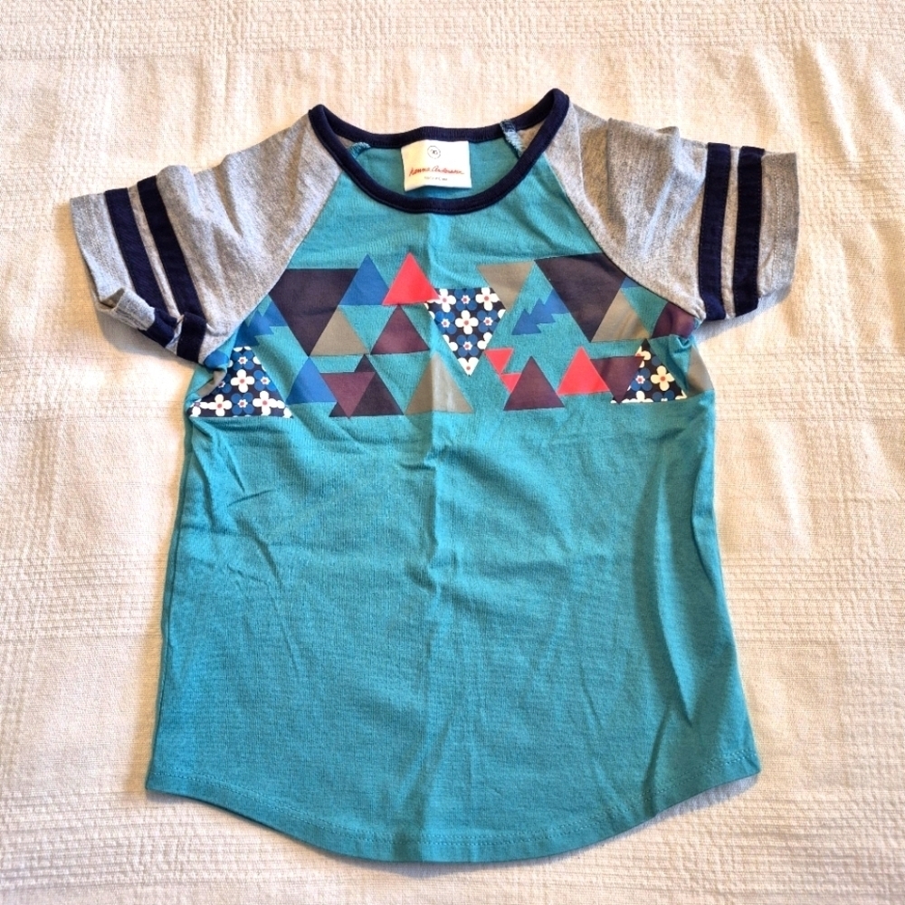 Hanna Andersson girls size 90 or 3T short sleeve shirt, EUC